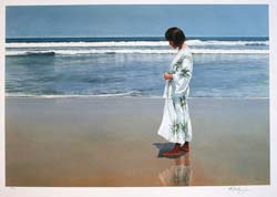 Ken Danby kimono by the sea